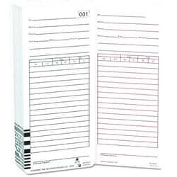 Acroprint 09-9111-000 ES1010 Totalizing Payroll Recorder Time Cards, 6 Packs of 100 Cards