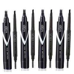 VOID Homme 4 Beard Filler Pens for Men, with Instant 4 Beard Pencils (Black) Easy Beard Pen Liner, Beard Filler Pen for Beard Filling Pen Kit & Waterproof Beard Marker