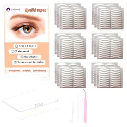 ZMBeautk 1200Pcs 2.5MM Premium Quality Complexion Natural Invisible Single Side Eyelid Tape Stickers Medical-use Fiber Eyelid Lift Strip, Instant Eye Lift Without Surgery, Perfect for Uneven Mono-Eyelids