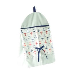 Pam Grace Creations Nautical Diaper Bag, Navy Blue/Red