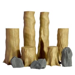 Extruded Gaming Beech Trees Set 3
