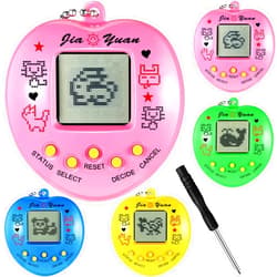 Sosation 3 Pcs Virtual Pets Keychain Virtual Electronic Digital 168 Pets Keychain Christmas Game Keyring Retro Handheld Game Machine Nostalgic 90s Toy for Boys Girls Christmas Party Favor Random Color