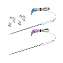 CLORY Replacement Probe Work for Thermopro TP20 TP930 TP829 TP25 TP27 TP28 Meat Temperature Ambient Probe for TP17 TP-27 TP17H TP930 TP829 TP826 TP28 with Probe Clip