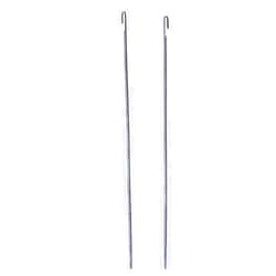UUYYEO 2 Pcs Metal Beading Needles Bead Crochet Hooks Beaded Needles Steel Wood Bead Needle Threader Jewelry Making Tools