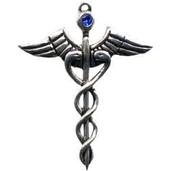 Enchanted Jewelry Jewels of Atum Ra Caduceus Pendant Amulet Talisman for Healing Ability