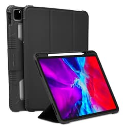 Case-Mate Pelican – Diplomat Series – Ultra-Rugged Folio Case Cover for iPad Pro (5th Gen, 2021) – Dual Stand Functionality – 12.9 Inches, Black iPad Pro (12.9-inch, 5th Gen)
