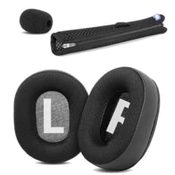 XRHTONG Breathable Replacement Earpads+Headband Compatible with HyperX Cloud III, Cloud Alpha, Cloud II, Cloud Alpha S Gaming Headsets Ear Pads Cushion(Breathable Fabric/High Density Foam)