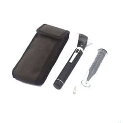 OdontoMed2011® Fiber Optic Mini Otoscope Set - Diagnostic Examination Set - Pocket Size - (Black) + 1 Free Extra Bulb Quality Instruments