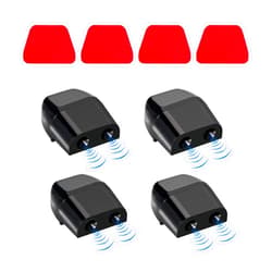 Ohleats 4PCS Deer Whistles for Car, Automotive Save a Deer Whistles to Avoid Collisions, Vehicle Deer Repellent Warning Devices Horn Sensor, Universal Animal Alert Car Accessories (Black)
