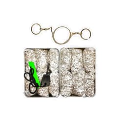 eGreen Emergency Fire Starter Magnesium 6 Bags Ferro Rod for Storm Hurricane Outages Camping Hiking Bushcraft Outdoor Survival + Free Tin Container (12 Bags + 1 x Ferro Striker + Saw + 2 Tin Boxes)