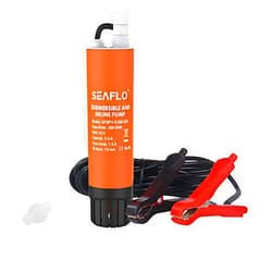 SEAFLO 12V Submersible/Inline Transfer Pump for Diesel/Freshwater/Saltwater - 280 Gallons Per Hour Flow Rate - 4 Year Warranty