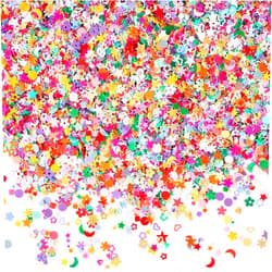 Wankko Multicolor Manicure Glitter Confetti 3.6oz/100g, Mixed Shapes Size 2-10mm for Party Decoration, DIY Crafts, Premium Nail Art Etc
