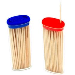 Chef Craft Select Bamboo Pocket Toothpicks, 60 Count 2 Piece Set, Natural