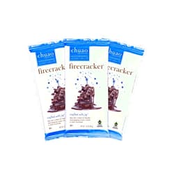Chuao Chocolatier Firecracker Dark Chocolate Bars | Gourmet Chocolate Sea Salt Chipotle Artisan European No Preservatives | For Gift Baskets, Christmas, Valentines Day, Gifts for Women, Men, Birthday, Thank You, Care Package | 3 Pack
