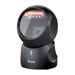 Eyoyo Barcode Scanner, QR 2D Hands-Free Omnidirectional Automatic Sensing Scanning USB Desktop Barcode Scanner, Wired Bar Code Reader Screen Scanning for POS PC Supermarket Library Retail Bookstore