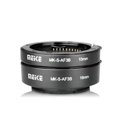 MEIKE MK-S-AF3B Plastic Auto Focus Macro Extension Tube Adapter Ring 10mm 16mm for Sony E-Mount FE-Mount Mirrorless Camera A7 A7M2 NEX3 MEX5 NEX6 NEX7 A5000 A6000 A6300 A6500 A9 etc