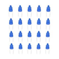 Othmro 50Pcs 0.2oz Lab Dropping Bottles 5ml PE Plastic Bottles Lab Eye Dropper Bottles Squeezable Eye Liquid Drop Bottle Small Mouth Drop Bottles Sample Seal Storage Bottles with Blue Cap for Travel