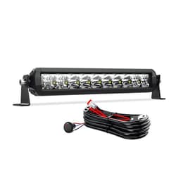 4WDKING LED Light Bar 12 inch, Screwless 50W IP69K Waterproof Off-Road Combo LED Work Light with DT Wiring Harness Super Bright Truck Driving Fog Lamp Truck ATV UTV Boat