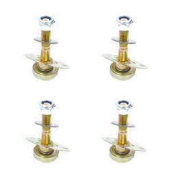 Acxico 4Pcs Rocking Chair Bearing Connecting Piece Rocking Chair Bearing Screws Kits Furniture Connecting Fittings, Metal