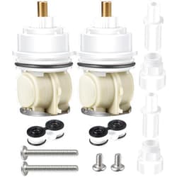 Enhon 2 Pack Shower Cartridge Replacement Assembly, Replacement for RP46463 Valve, Compatible with Delta Monitor 17 Series (2006 - Present) Shower Faucet Valve, Seat and Spring Adapter Included