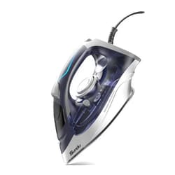Sundu 1700W Steam Iron for Clothes with Rapid Heating Ceramic Coated Soleplate, Steam Iron with Precise Thermostat Dial, Self-Clean, Auto-Off, 10.14oz Water Tank, for Home Clothes Ironing Use, Blue