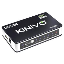 Kinivo HDMI Switch 4K HDR 550BN (5 in 1 out, 4K 60Hz HDR, HDMI 2.0, High Speed 18Gbps, IR Remote, HDCP) - Compatible with Roku, PS5, Xbox, Apple TV, Nintendo Switch, Cable Box