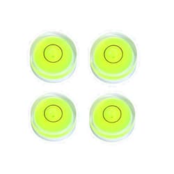 YMGBHNKJLS 4Pcs Small Circular Bubble Levels with Double Sided Adhesive Bottom Mini Little Stick-on Bubble Spirit Level Measuring Layout Tools Levels (25x10mm)
