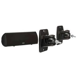 Definitive Technology Procenter 1000 Compact Center Speaker (Single, Black) & Technology VEPC Pro-Mount 90 - Pair (Black)