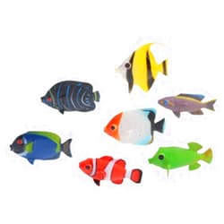 U.S. Toy US Toy Assorted Color and Design Tropical Fish Figure Play Set (Lot of 12)