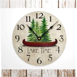 BYRON HOYLE Wood Wall Clock Lake House Wall Clock - Cabin Wall Decor 12