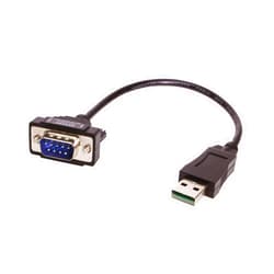 GearMo® Windows 10, 7 64-bit Compatible USB to Serial Adapter RS232 DB9 Short 8 Inch Cable