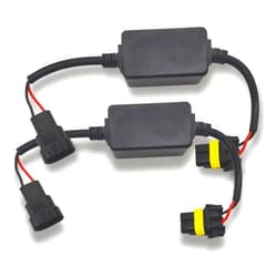 HAOBO 2 Pcs LED Canbus Error Free Anti Flickering Resistor Decoder, 9005/HB3/9006/HB4/9012 LED Decoder for LED Headlight Warning Canceller Capacitors Resistor
