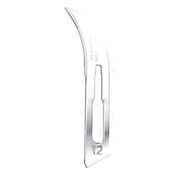 Swann-Morton® #12 Sterile Surgical Blades, Carbon Steel [Individually Packed, Box of 100]