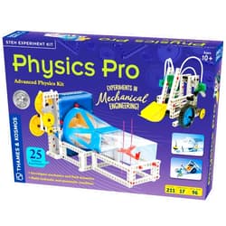 Thames & Kosmos Physics Pro (V 2.0) Science Kit | 96 Page Color Manual | 31 Experiments | Advanced Physics Education Kit | Parents' Choice Silver Award Winner