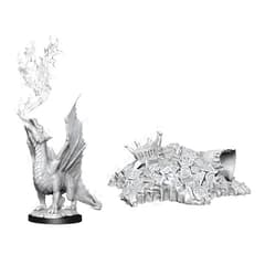 WizKids D&D Nolzur's Marvelous Miniatures - Gold Dragon Wyrmling & Small Treasure Pile