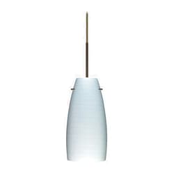 Besa 1JT-1512KR-BR Contemporary Modern One Light Pendant from Tao Collection in Bronze/Dark Finish,
