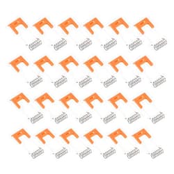 PATIKIL 49x18mm Downlight Spring Clips, 24 Pack Emitting Diode Recessed Lighting Accessories Securing Clamps for Ceiling Lamp, Orange
