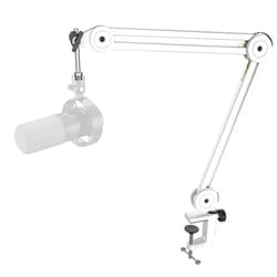 FIFINE Microphone Boom Arm Stand, Metal Heavy Duty Mic Stand, Scissor Suspension Adjustable Boom Arm for Podcast Recording Streaming Gaming, with Desk Clamp, 5/8