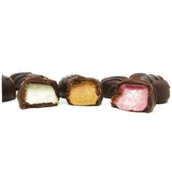 Philadelphia Candies Dark Chocolate Covered Assorted Creams (Soft Center Chocolates), 1 Pound Gift Box