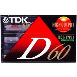 TDK D60 60-Minute Cassettes: 5-Pack
