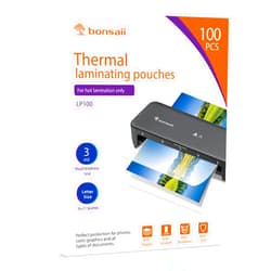 Bonsaii Laminating Sheets, 100 PCS 3mil Thermal Laminating Pouches, 9 x 11.5 inches, Letter Size, Clear and Durable, Suitable for Multiple Fields of Use