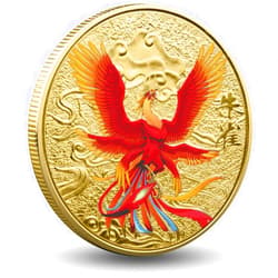 Gimilang Chinese Ancient Mythical Creatures Lucky Coin Lottery Ticket Scratcher Tool (Vermilion-Bird)
