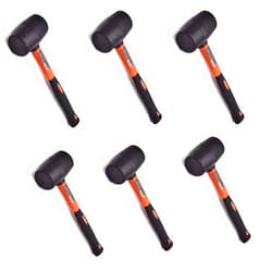 Edward Tools Rubber Mallet Hammer 16 oz - Durable Eco-friendly Rubber Hammer Head for Camping, Flooring, Tent Stakes, Woodworking, Soft Blow Tasks without Damage - Ergonomic Grip Handle (6)