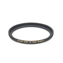 Kolari Pro (58-62mm) Step-Up Ring | Step-Up Lens Filter Adapter Ring | Premium CNC Machined Brass | Compatible with All Brand UV CPL ND Camera Lens Filters