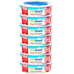 BabyBreeze Diaper Pail Refill Bags Compatible with Playtex Diaper Genie- 1960 Count (7 Sets of 1 Pack) – by BabyBreeze
