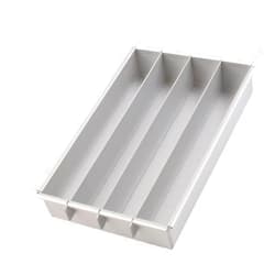 Calcipxx Adjustable Checkerboard Cake Mold Aluminum Alloy with Non-Stick Surface for Home and Commercial Baking