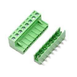 Oiyagai 10 Set 5.08 mm Pitch Right Angle 8pin PCB Pluggable Terminal Block Connectors