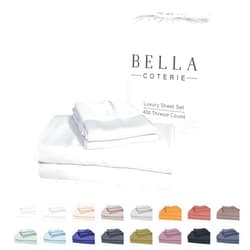 BC BELLA COTERIE Bella Coterie Luxury Queen Bamboo Sheet Set | Organically Grown | Ultra Soft | Cooling for Hot Sleepers | 18