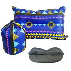 MXJZW 1Pack Inflatable Camping Pillow for Sleeping - Self Inflating Travel Camp Pillow Ultralight Backpacking Pillow for Ergonomic Inflating Pillows for Neck & Lumbar Support for Camp Hiking (Navy)