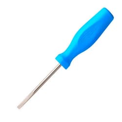 CHANNELLOCK S144H 1/4 x 4-inch Professional Slotted Screwdriver, Magnetic Tip, Made in USA, Molded Tri-Lobe Grip